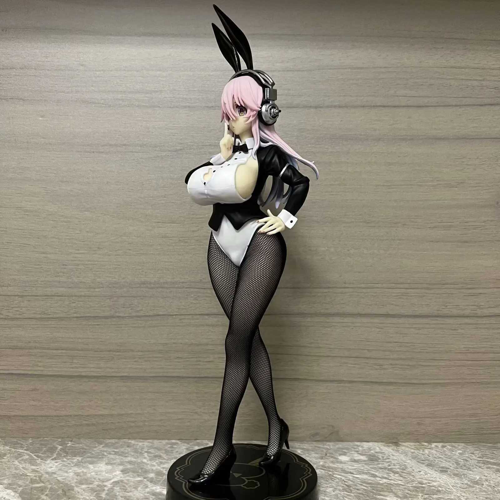 Action Toy Figures 31cm FuRyu SoniComi Super Sonico BiCute Bunnies Anime Sexy Girl PVC Action Figure Toy Adults Collection Model Doll gifts Y240425ZBNL