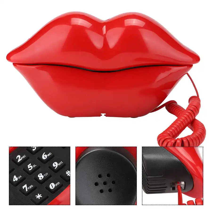 Аксессуары WX3061 Многофункциональная милая форма для губ телефон Телефон Телефон Телефон Дома