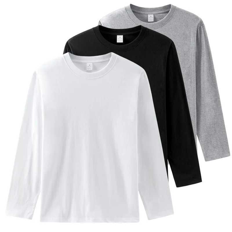 T-shirts masculins Coton 100% à manches longues T-shirt Mrmt 2024 T-shirt masculin masculin à col rond