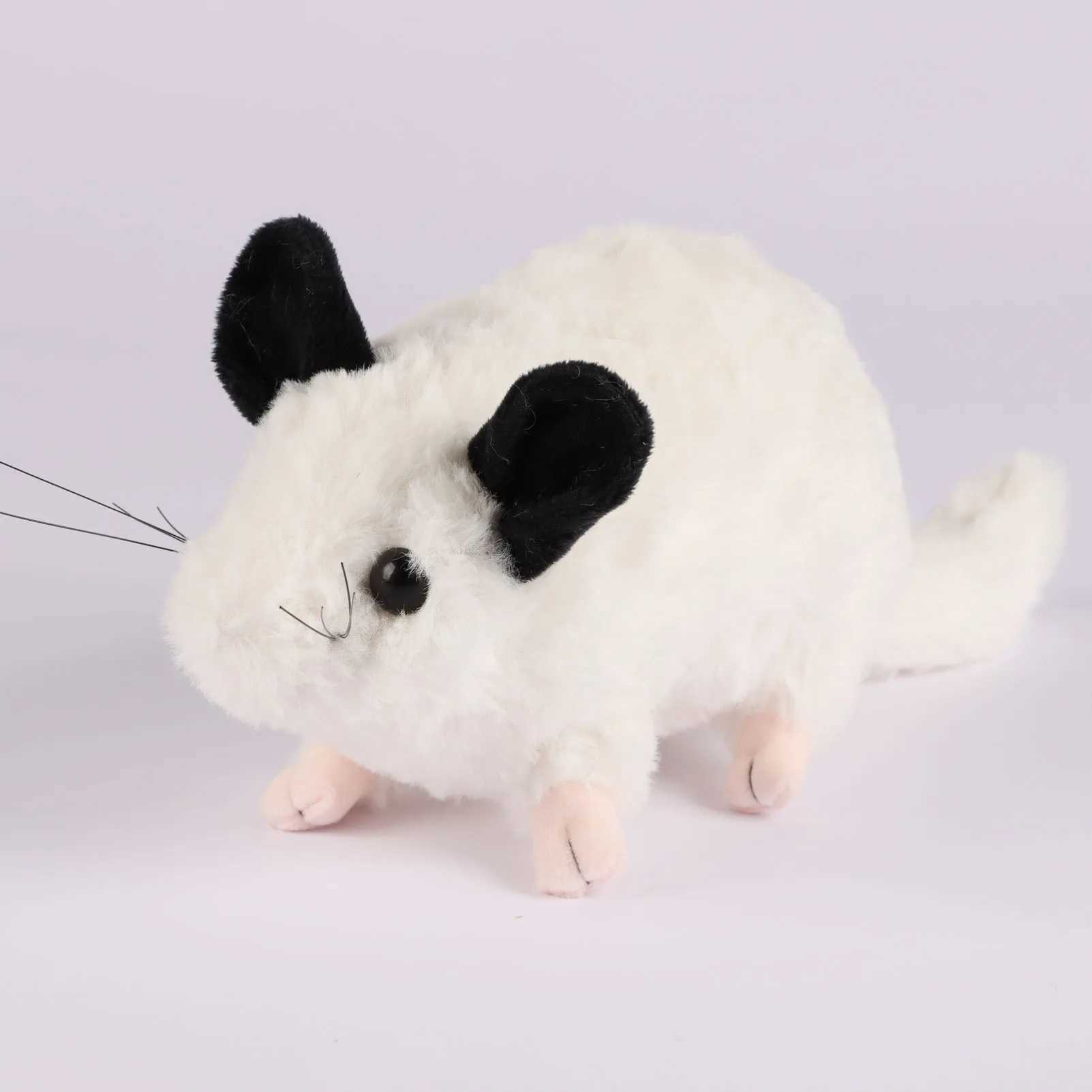 Animaux en peluche en peluche 30 cm / 11,8 pouces de souris chinchilla réaliste en peluche de peluche de peluche pour enfants