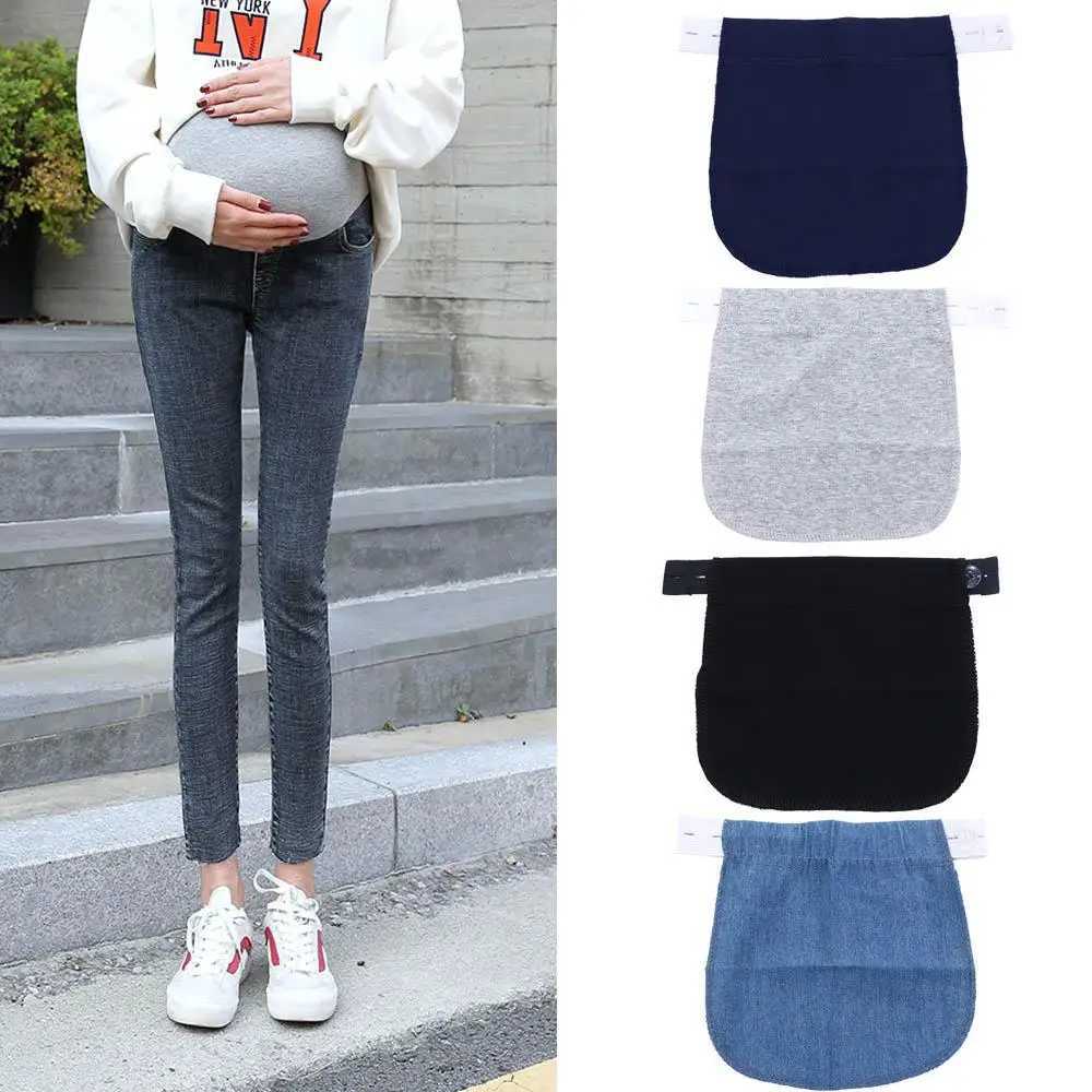 Maternity Bottoms Women Adjustable Elastic Maternity Pregnancy Waistband Belt Waist Extender Clothing Pants For Pregnant Sewing AccessoriesL2404