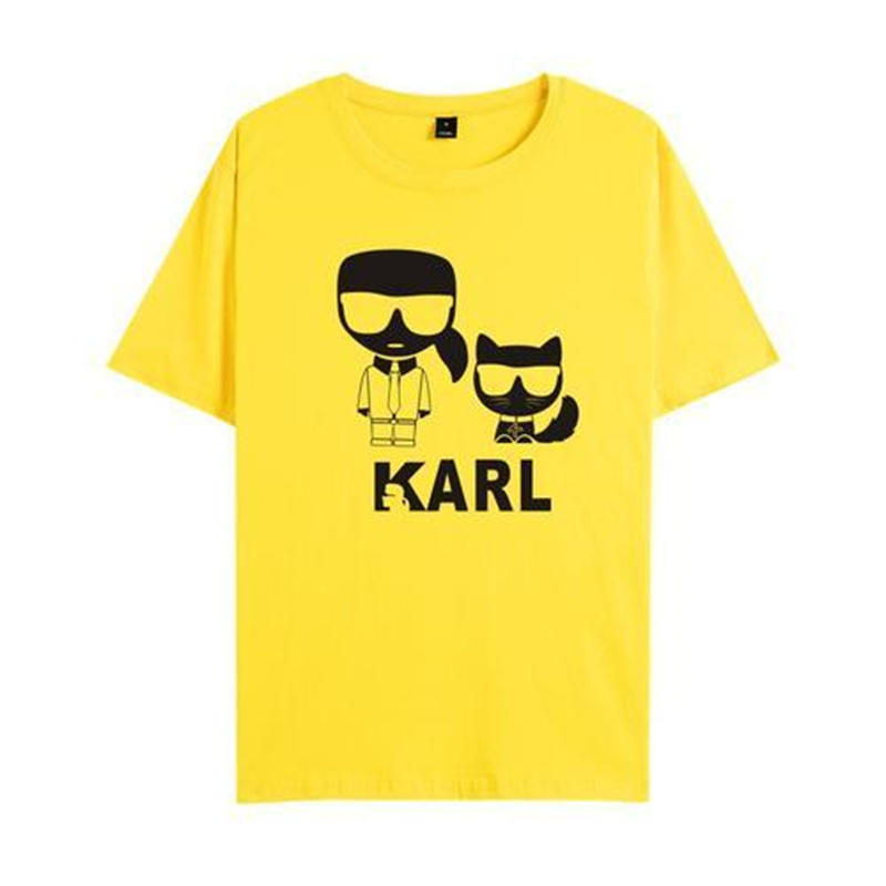 Karl Women T-shirt avec dessin animé T-shirt à manches courtes décontractées Tshirt Lagerfield Femmes