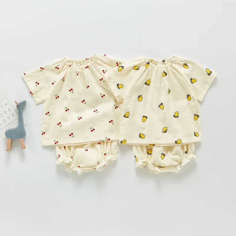 Dompers Baby Bodysuits Lemon Print Toddler One Piet