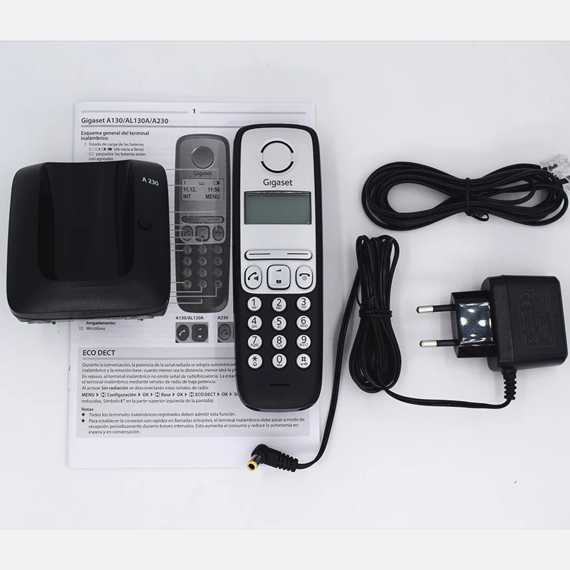 Accessories Beamio Wired Telephone With Call ID Corded Landline Phone For Desk Home Office Bedroom Black EU Adaptor