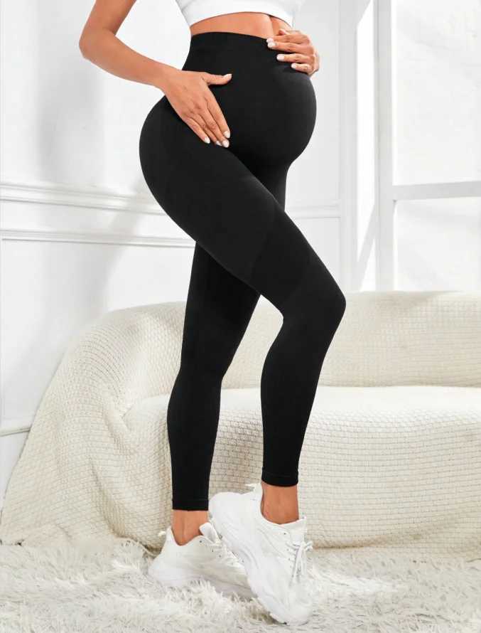 MATERNITY Bottoms Womens MATERNITY Leggings Over the Belly Grosscy Active Wear Workout Yoga Colls Pantl2404