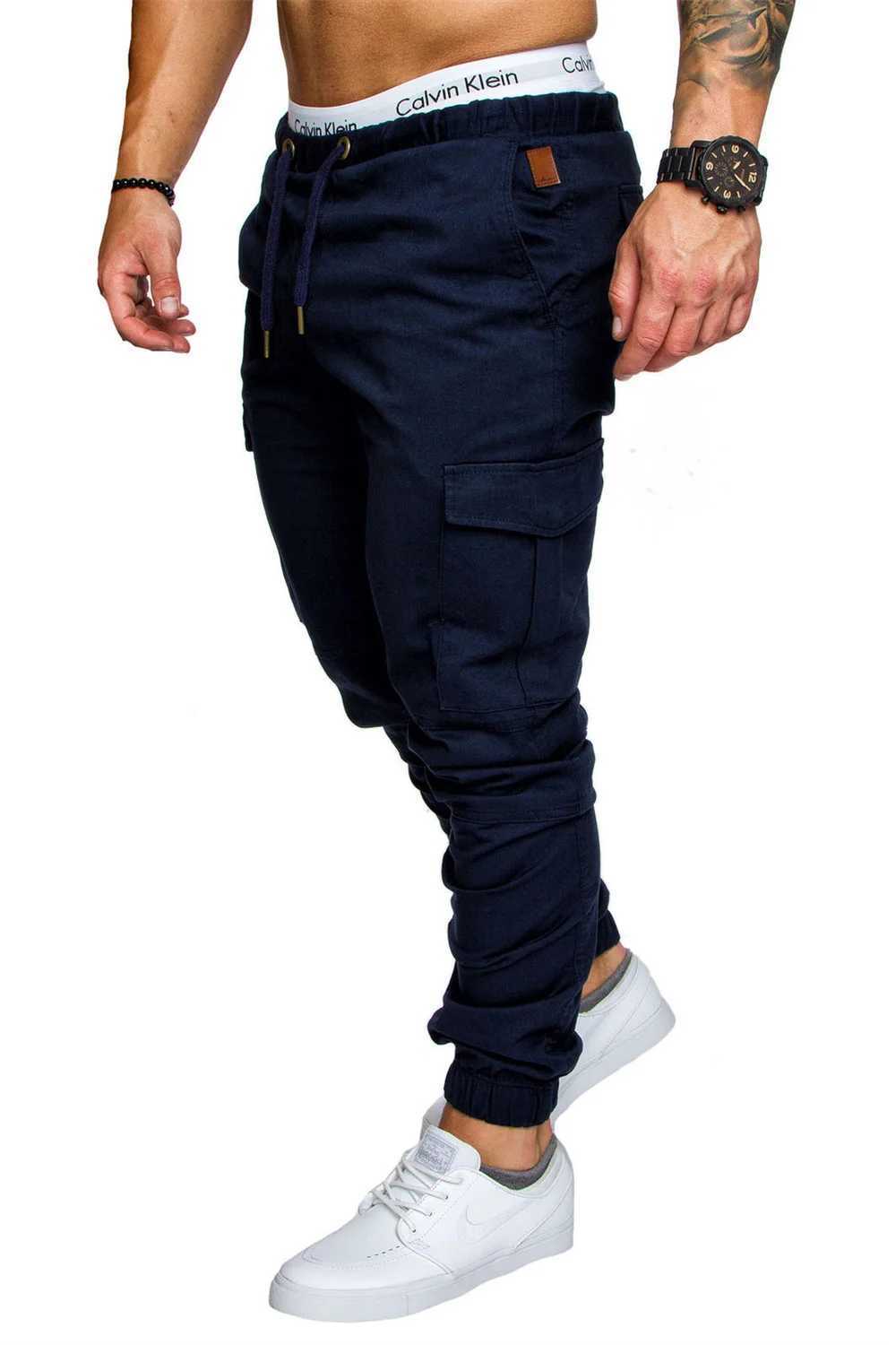 Pantalon masculin S-5xl Nouvel outillage Pantalage multi-poche Pantalons de fret à hommes tissu tissu de style safari