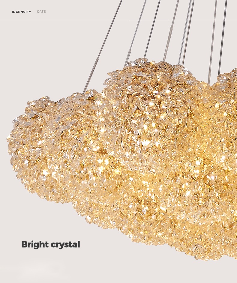 K9 Crystal Pendant Lamps Led 현대 빛나는 샹들리에 펜던트 조명 선정 침실 식당 식당 레스토랑 매달려 홈 실내 조명 장식