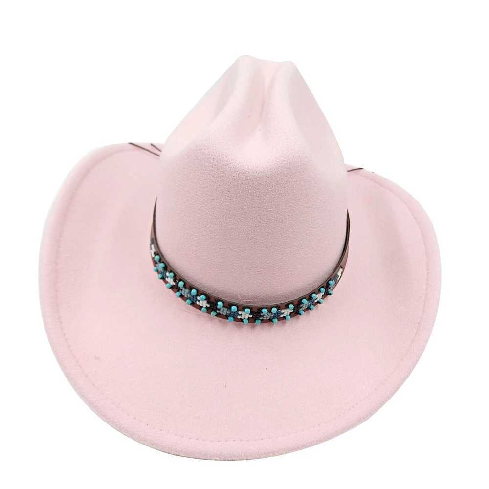 Brede rand hoeden emmer hoeden heren westerse dames cowboy hoed heer jazz hoed retro accessoires wijd pik viel fedora hombre y240425
