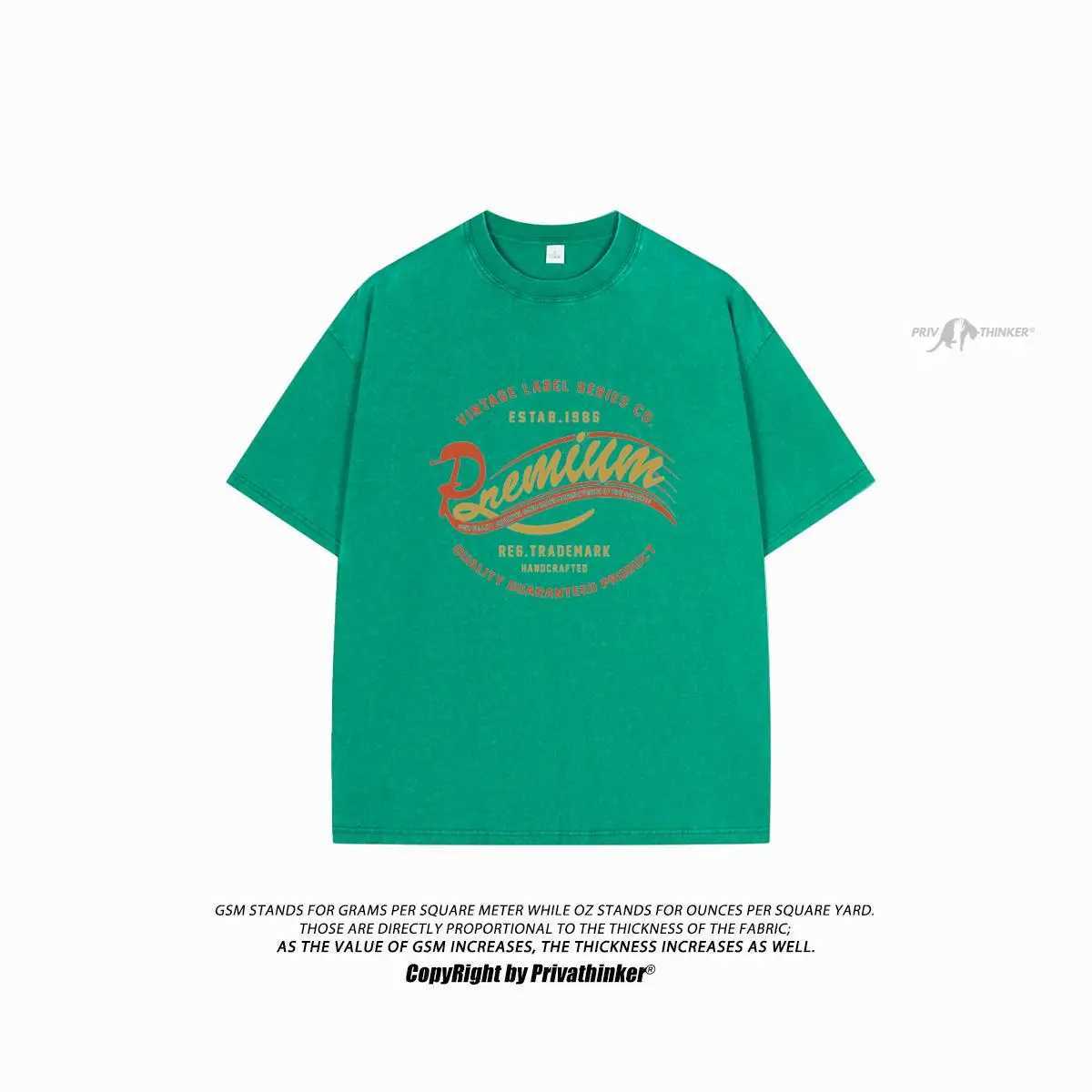 T-shirts masculins Privathinker-Ajuste Solto Lavado T-shirt Velha Para Homens Harajuku Vero Tops Y2K Feminino ts Strtwear Extragrande Lavagem 1986 H240425