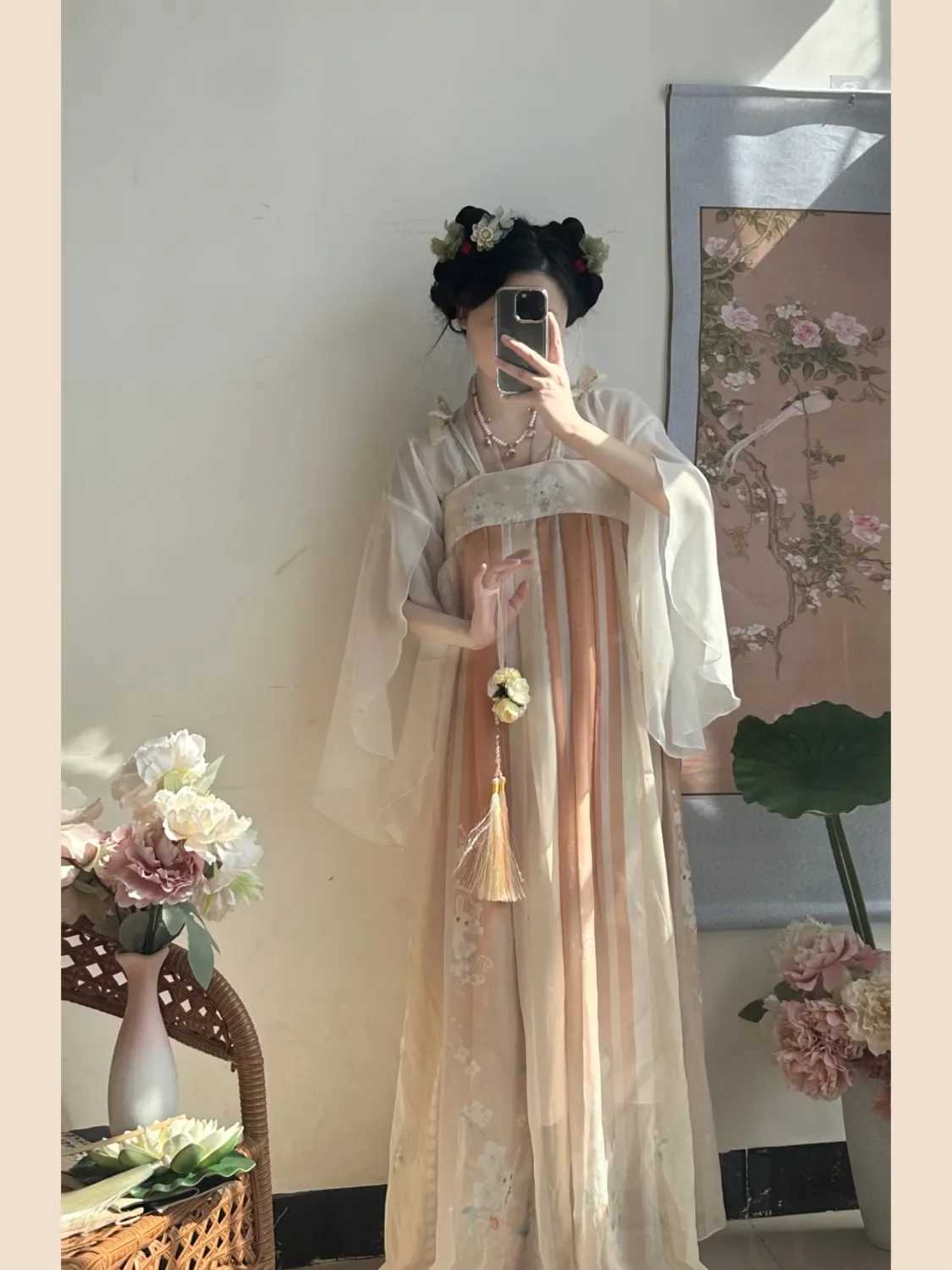 Scene Wear Ancient Traditional Chinese Women Elegant Hanfu Dress Fairy Embroidery Stage Folkdansdräkt Retro Song Dynasty D240425
