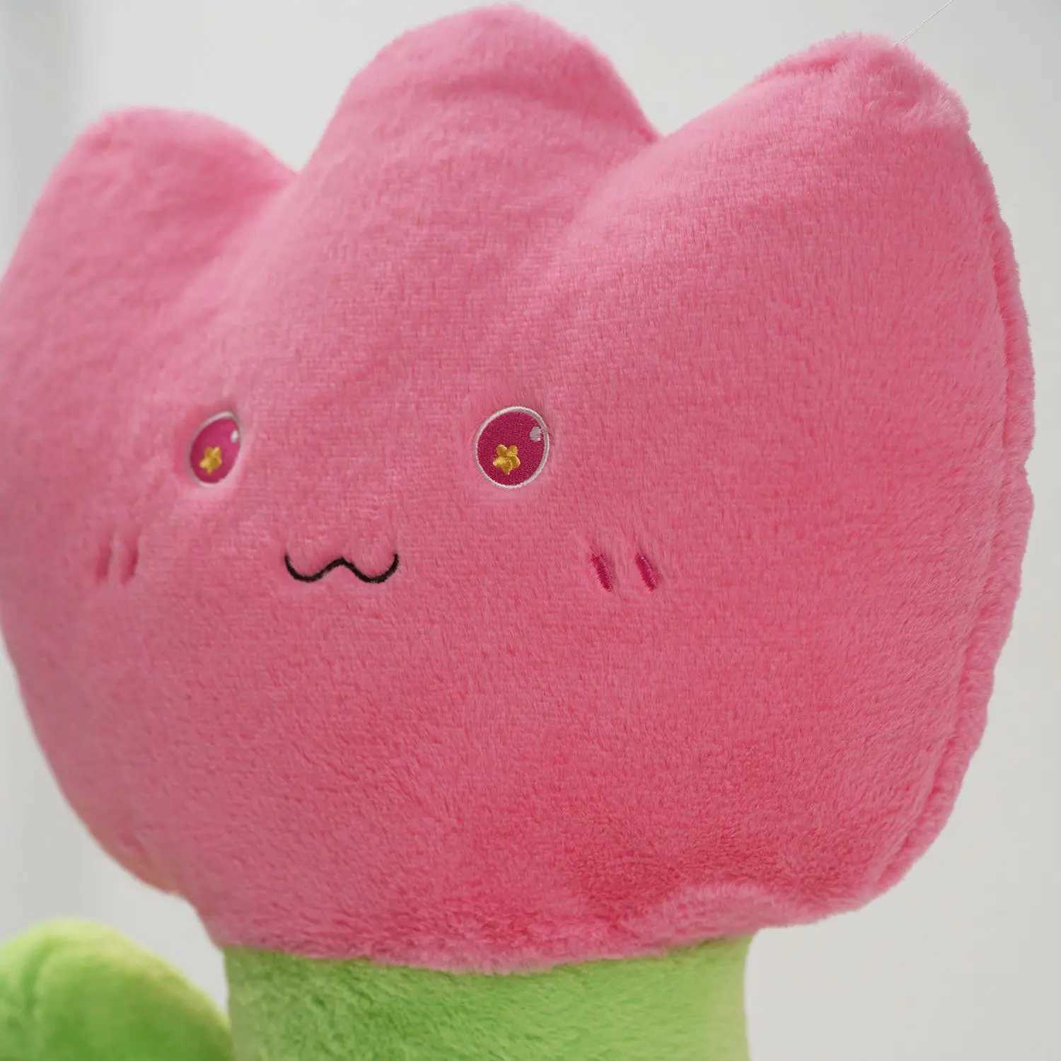 Stuffed Plush Animals Smiling Tulips Plush Toy Cute Soft Garden Delight Plush Pillow Creative Plush Plant Tulips Decoration Great Birthday Gift