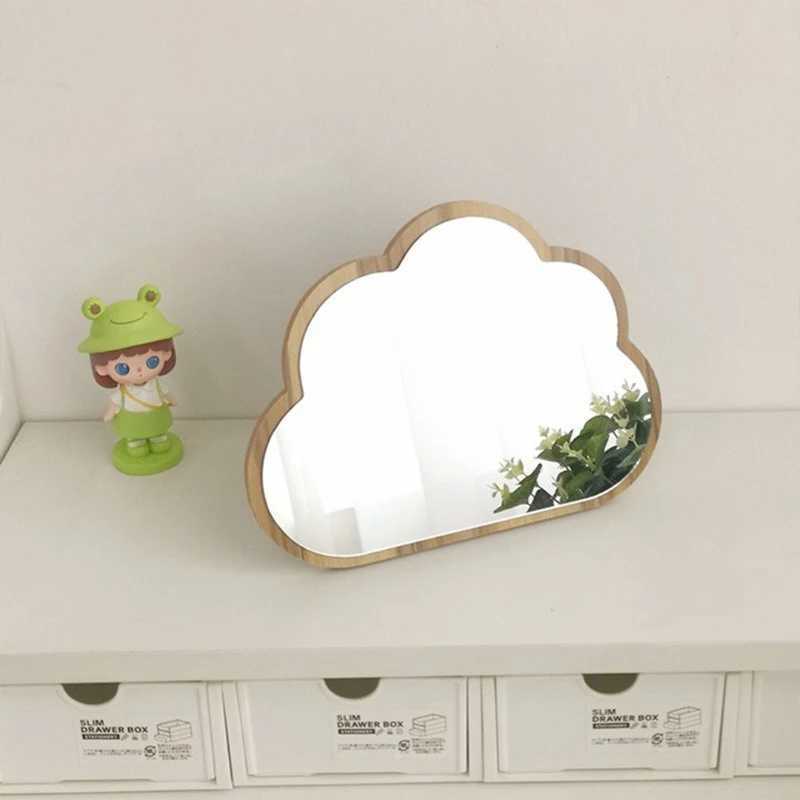 Mirrors Ins Lovely Delicate Cosmetic Tools Stylish Cute Cloud-Shaped Vanity Mirror Desktop Decor Foldable Stand Mirror For Women Gifts