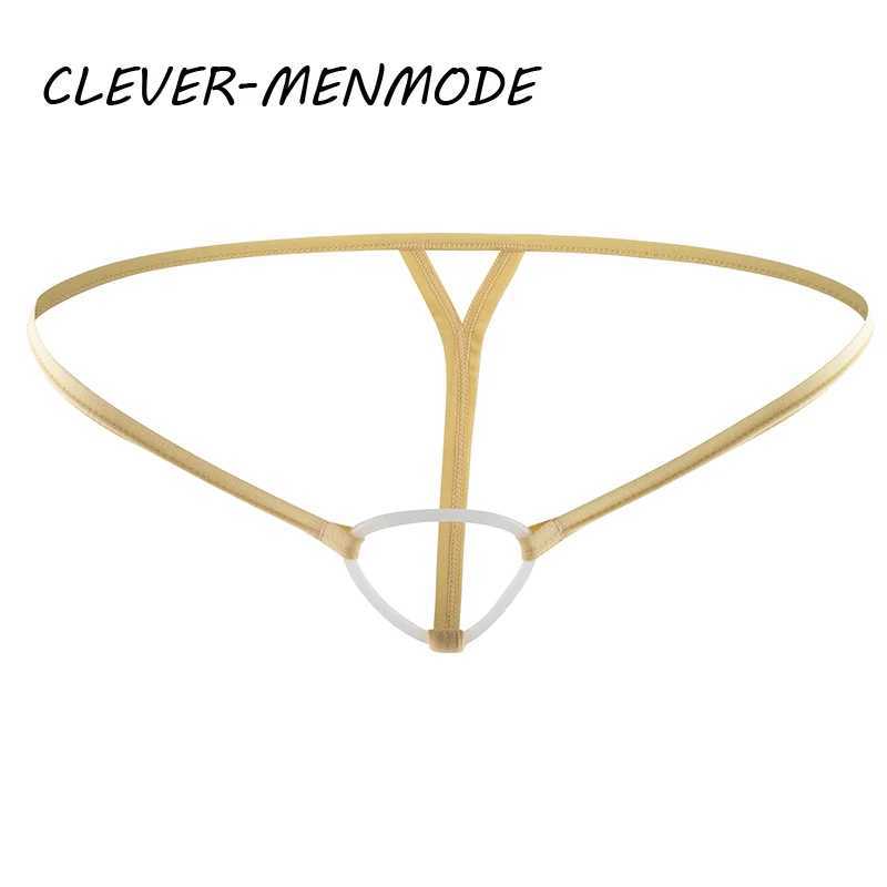 Slips Höschen clever-Menmode Herren sexy Cockring Unterwäsche Erotik offener Schritt Penisloch G String Dessous hohl Out krottelfrei t zurück Tanga Y240425