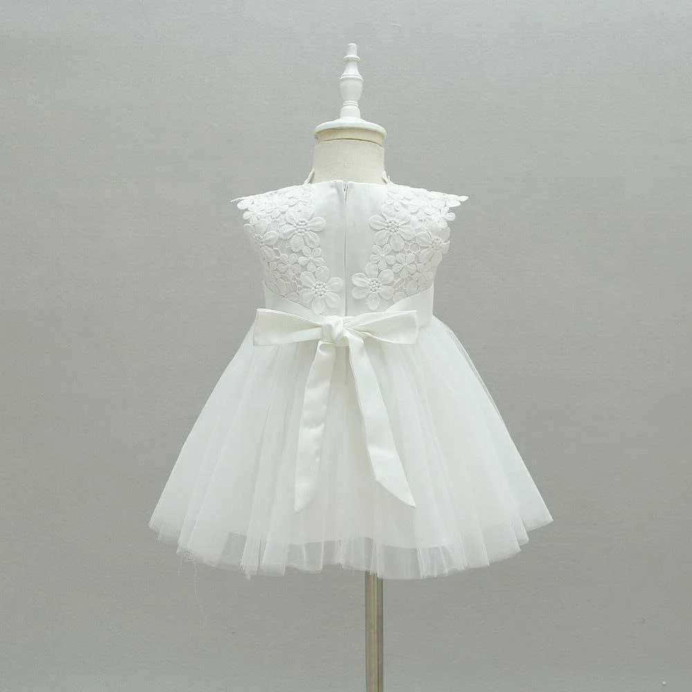 Girl's Dresses Newborn Girls Summer Baby Girl Dress Party and Wedding Christmas Baptism 1st Christening Birthday Frocks Lace Gown d240425