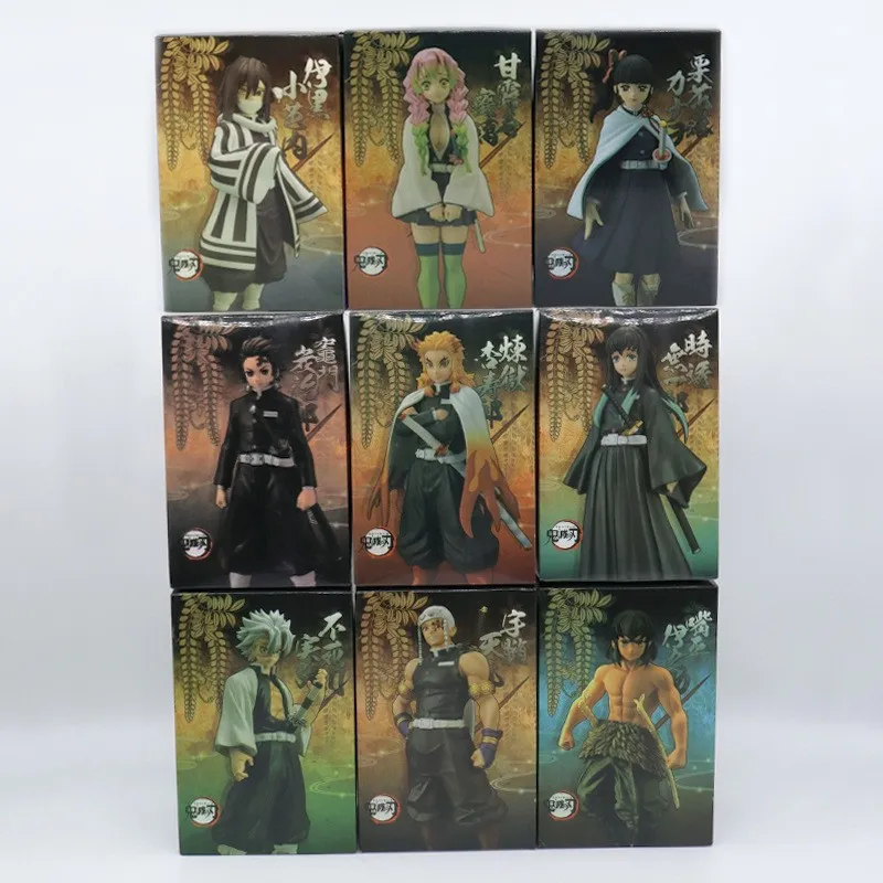 Figures toy manga Tanjiro Nezuko Agatsuma Zenitsu Inosuke Tomioka Yoshio