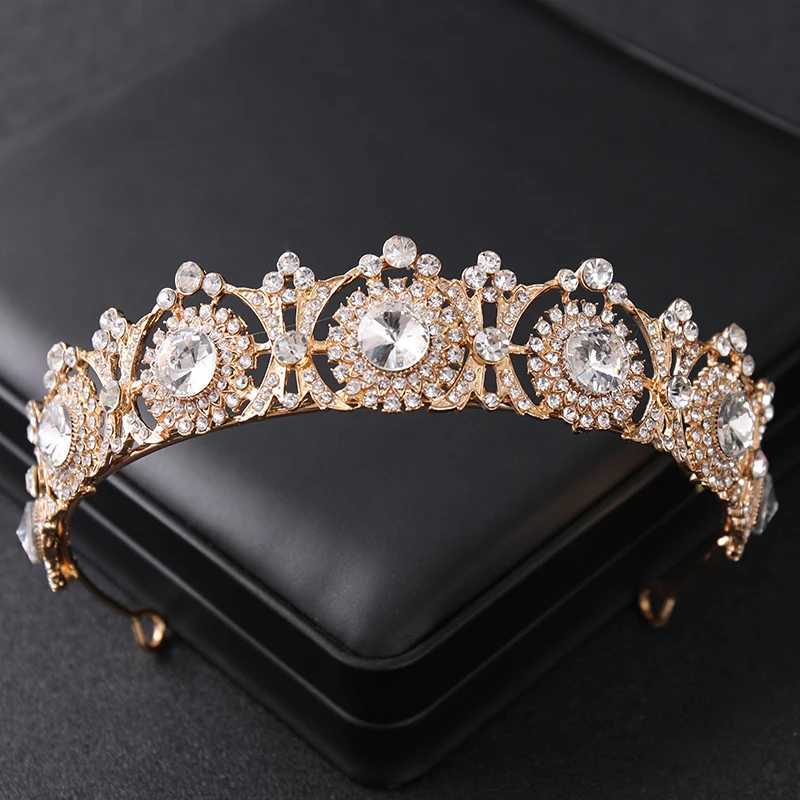 CAPELLI DELLA CAPELLI DELLA MAVERE CROURO CRIDELLO CRIDESTON CROUNA TIARA DONNA BRIDE PROPRIO LUGO DI LUSSO Diadem Accessori capelli da sposa matrimoni Crown Crown D240425