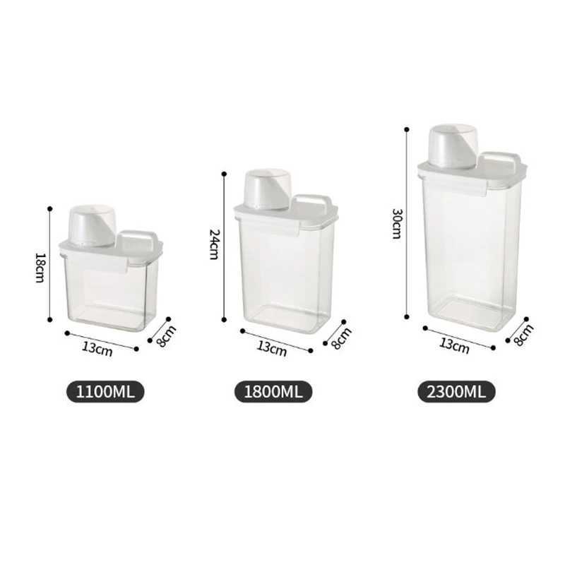 Food Savers Storage Containers Kitchen dry grain storage tank transparent plastic rice bucket food multi-functional sealed container H240425