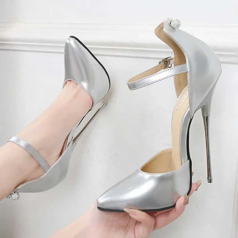Dress Shoes Ladies Stiletto puntige teenpomp sexy model catwalk 16 cm hiel WZ H240425