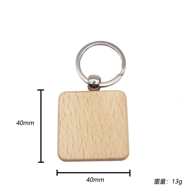 زان مفتاح السلسلة الخشبية قلادة خشبية مفتاح سلسلة إبداعية شعار الهدية الصغيرة بالجملة