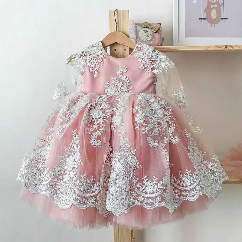 Mädchenkleider 12m Baby Mädchen 1 Jahr Geburtstagskleid Neugeborene Taufkleid Kind Kleid Kleid Kleinkindtaufe Kleider Little Baby Vestidos D240425