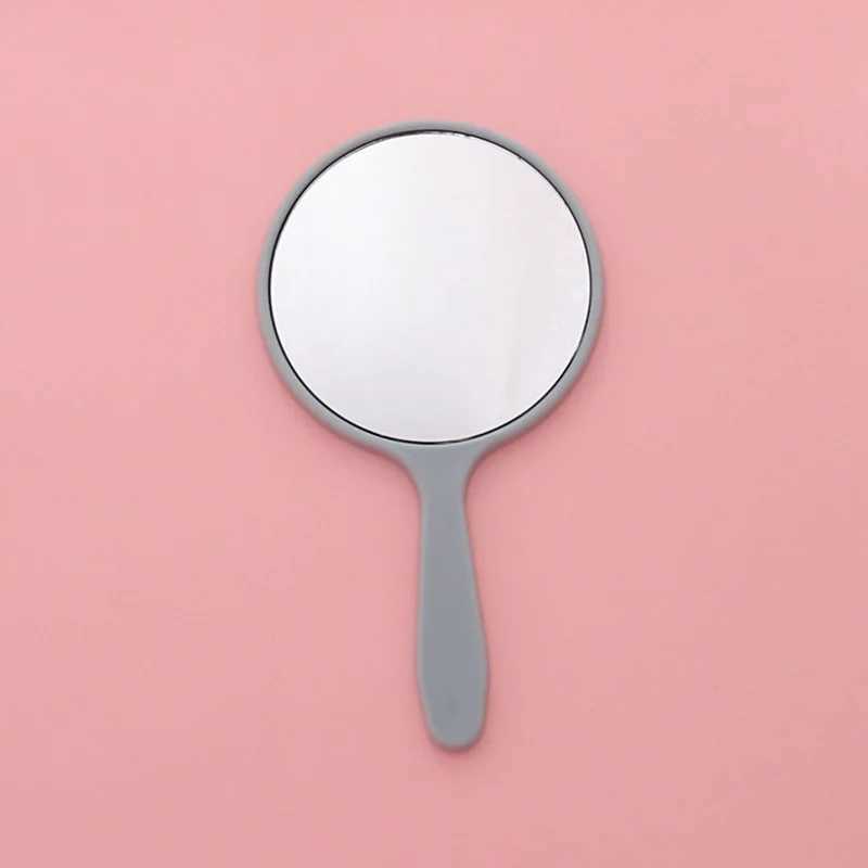 Lusterka ręczne lustro okrągłe makijaż próżność lustro z ręką ręcznie lustro spa Salon kompaktowe lustro kosmetyczne dla kobiet