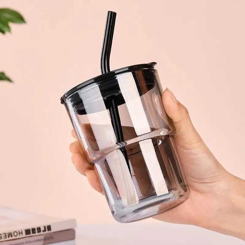 Gobelets 350 ml de verre de verre de verre transparent