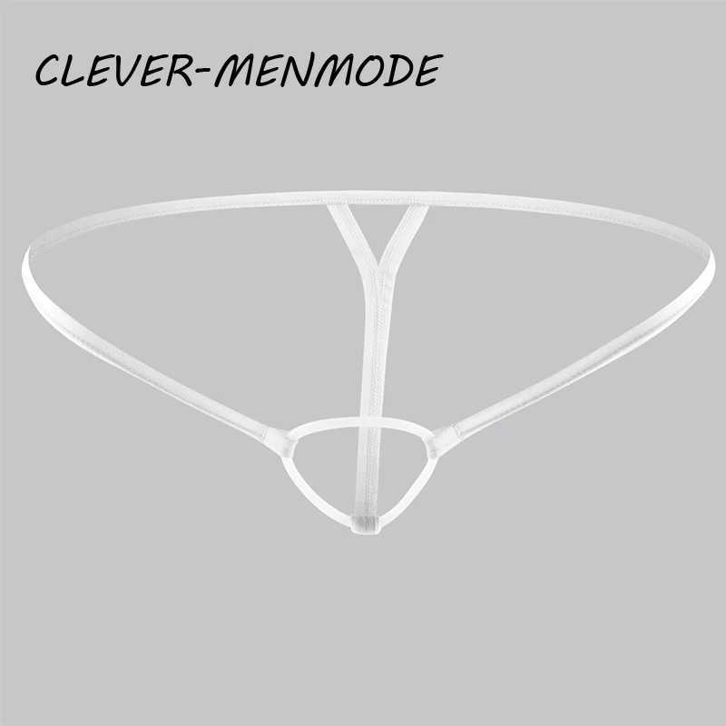 Slips Höschen clever-Menmode Herren sexy Cockring Unterwäsche Erotik offener Schritt Penisloch G String Dessous hohl Out krottelfrei t zurück Tanga Y240425