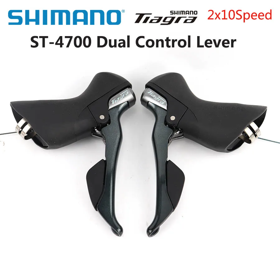 Delar Shimano Tiagra ST4700 2x10 Speed ​​Road Bike Shifters Brake Spakar Dual Control Spak 20 Speed ​​Par Road Bike Accessories St 4700