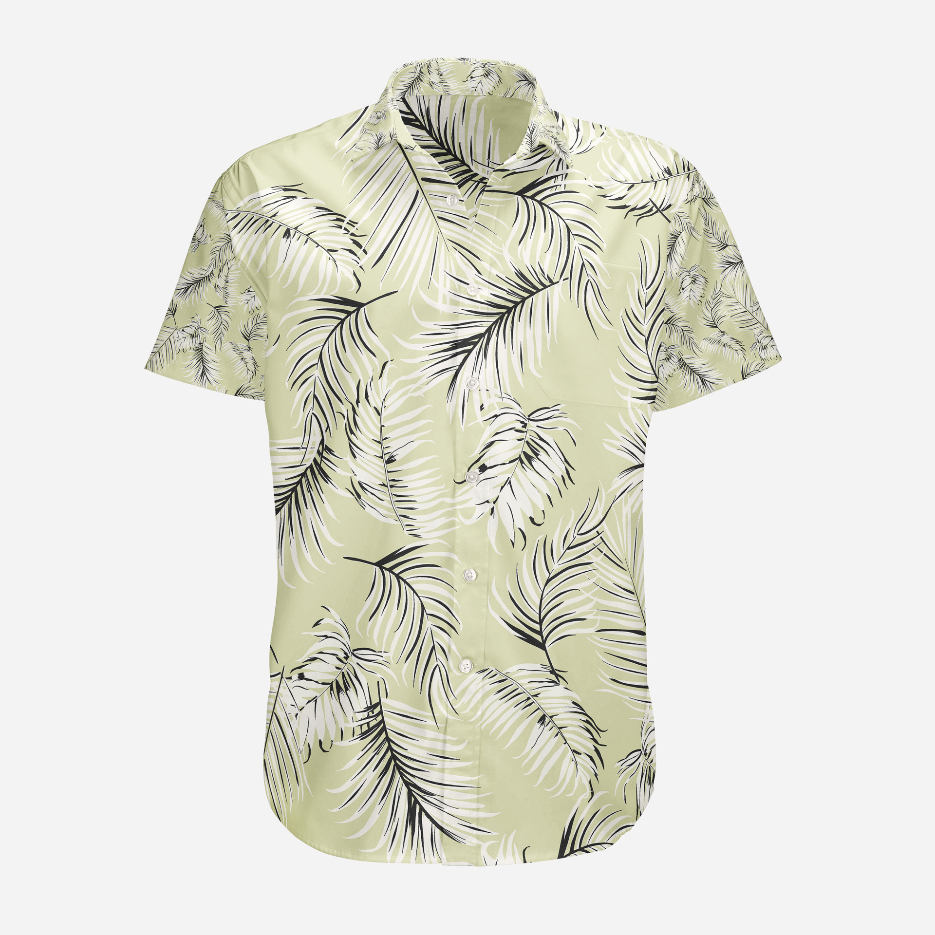 Summer Hawaiian Flower Casual Men Shirts Imprimés avec manches courtes pour les vêtements de mode coréens Vente surdimensionnée