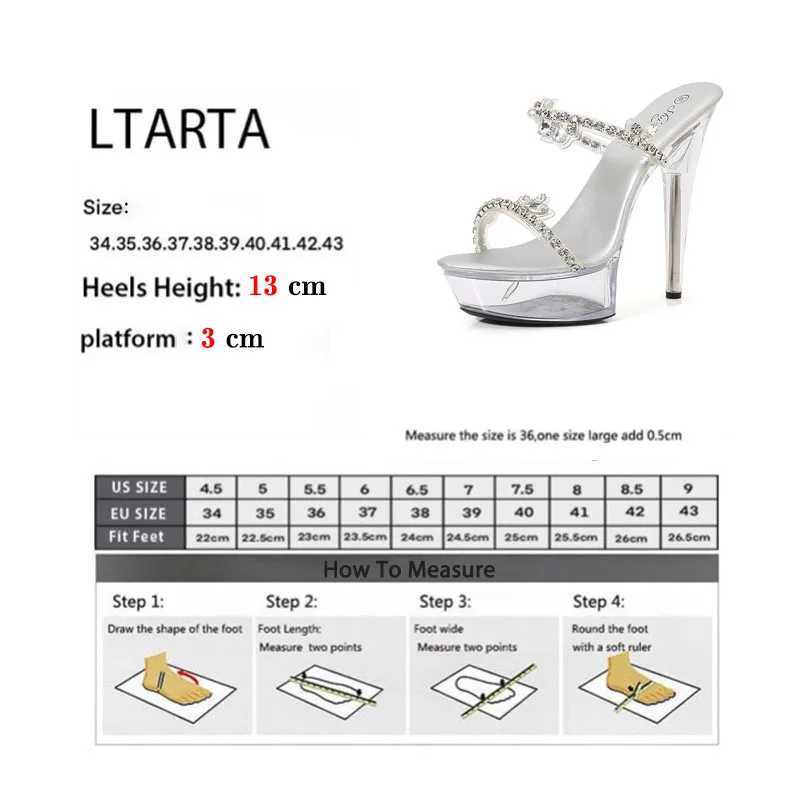 Chaussures habillées Femmes Lumineuses strass de nuit Lumines de nuit 13 cm High Hotwalk Pole Dance Crystal 190 Série 3CM Plateforme LFD H240425