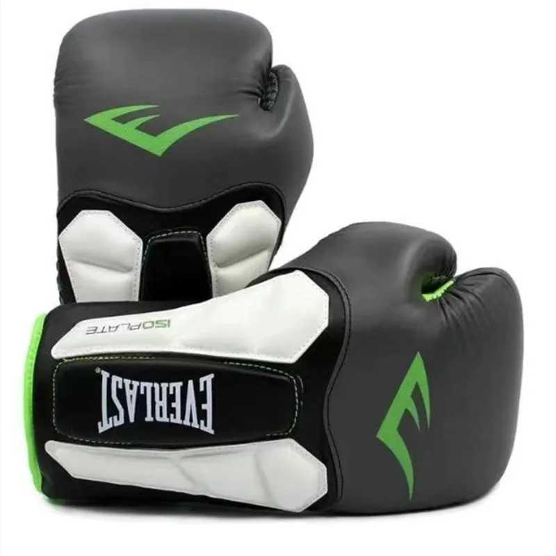 Skyddsutrustning 10/12/14oz Professionella boxningshandskar Tjocka Pu Muay Thai MMA Training Gloves Boxing Training Accessories 240424