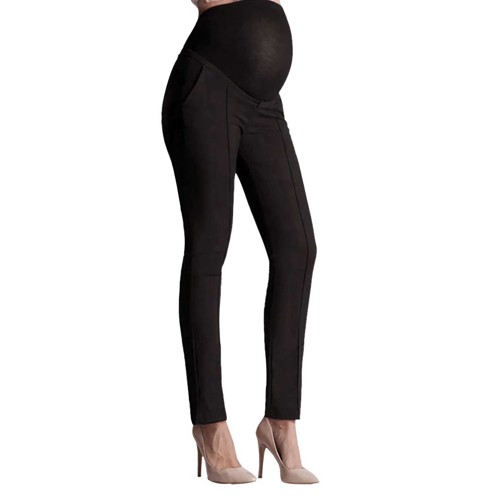 Maternity Bottoms Maternity Pants Comfortable Stretch Over Bump Women Pregnancy Casual Capris For Work New Pregnant Women PantsL2404