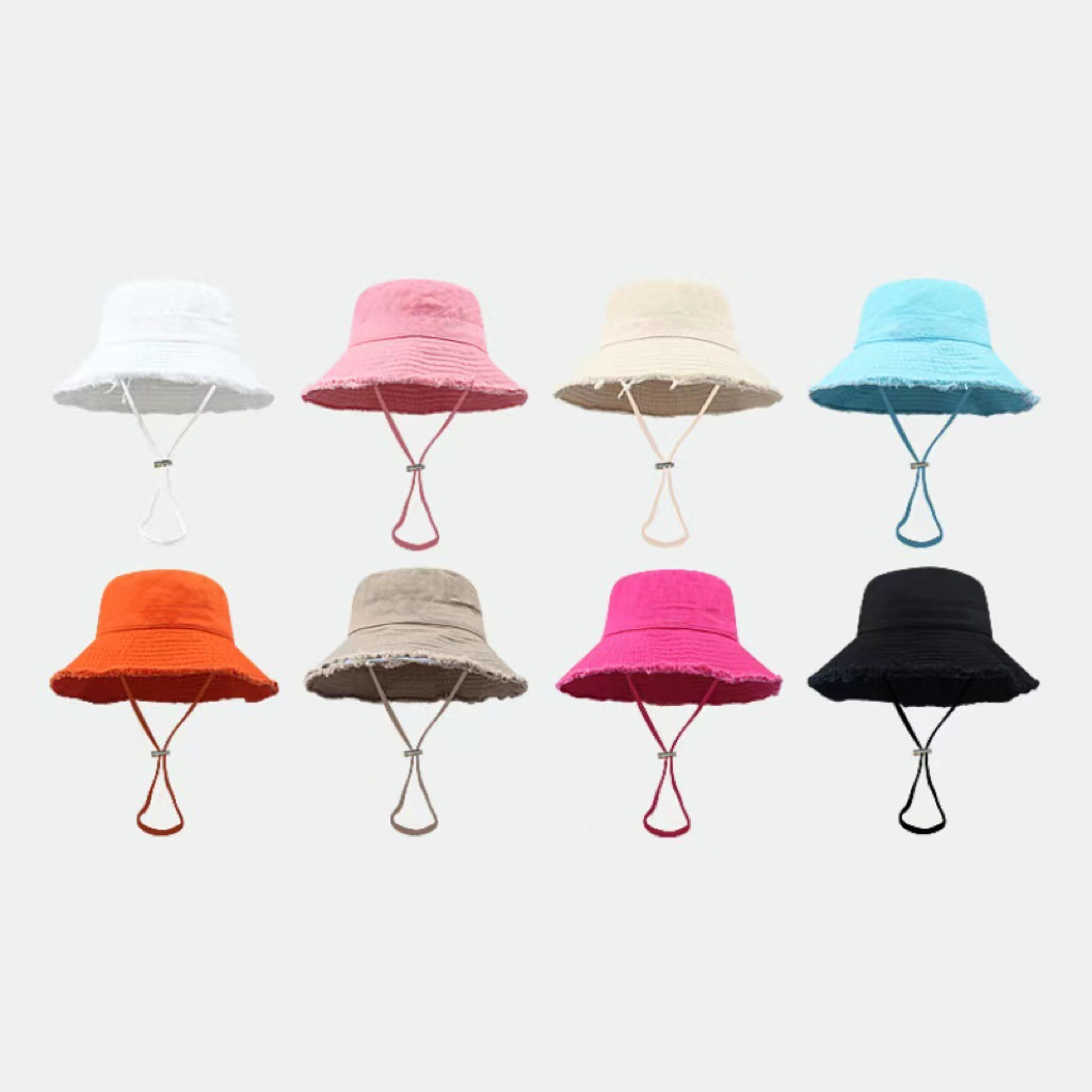 Designer Women's Bucket Hat Bob Wide Wide Brim Hat Protection Sun Protection du soleil Banie Baseball Capure de base Snap-on Outdoor Fishing Wear Hat Hat