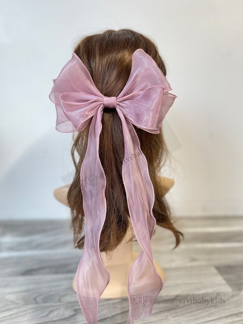Sweet Pearl Yarn Bows Girls Hairpins Kids Spets Gace Ribbon Bows Princess Hair Clip Children's Day Party Barrettes Accessories Z7881