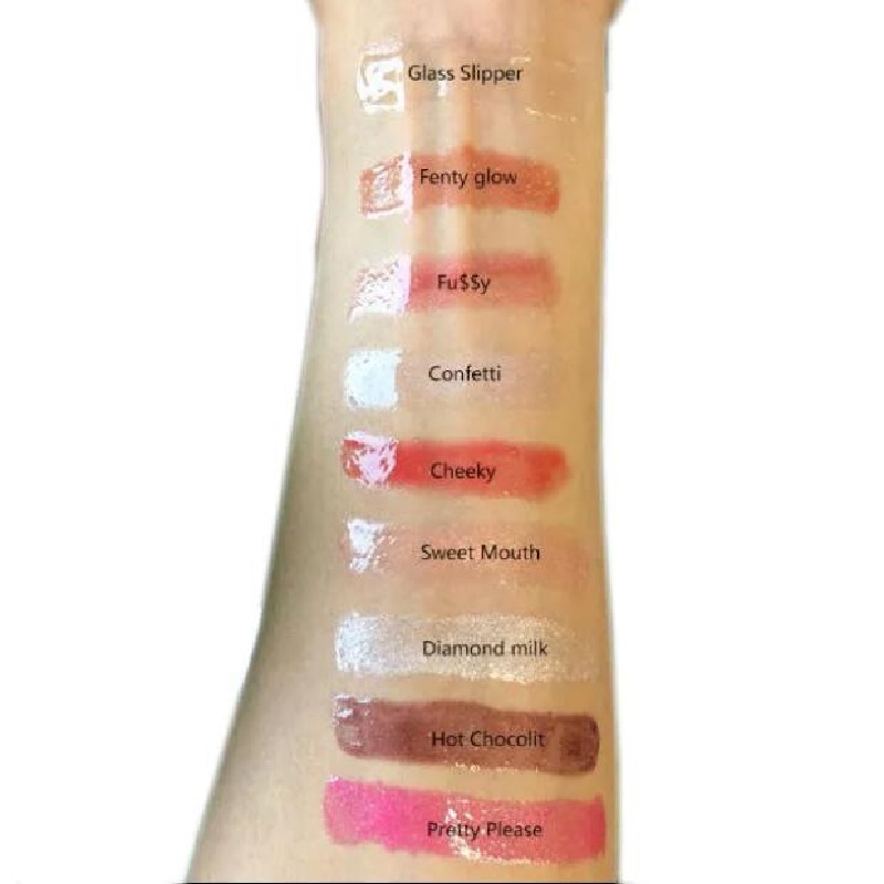 Maquillage à lèvres Liquide à lèvres liquide brillant Glaze à lèvres Long Wear Lipgloss 9 Couleur Cosmetics de paillettes difficiles