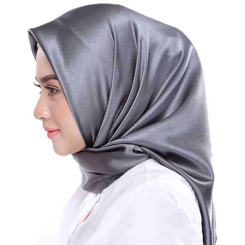 Hijabs Nouvelle soie enveloppe musulmane instantanée hijab femmes écharpe châle Headscarf Satin pashmina bandana islam foulard femme musulman turban écharpe D240425