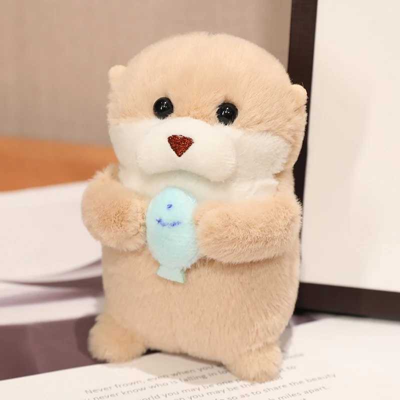 Gefüllte Plüschtiere 11 cm Kaii Otter Plüschspielzeug weiche Meeres Otter gefüllte Tiere Plushiescute braune Otter Plüsch Puppengeburtstagsgeschenk für Kinder Halloo