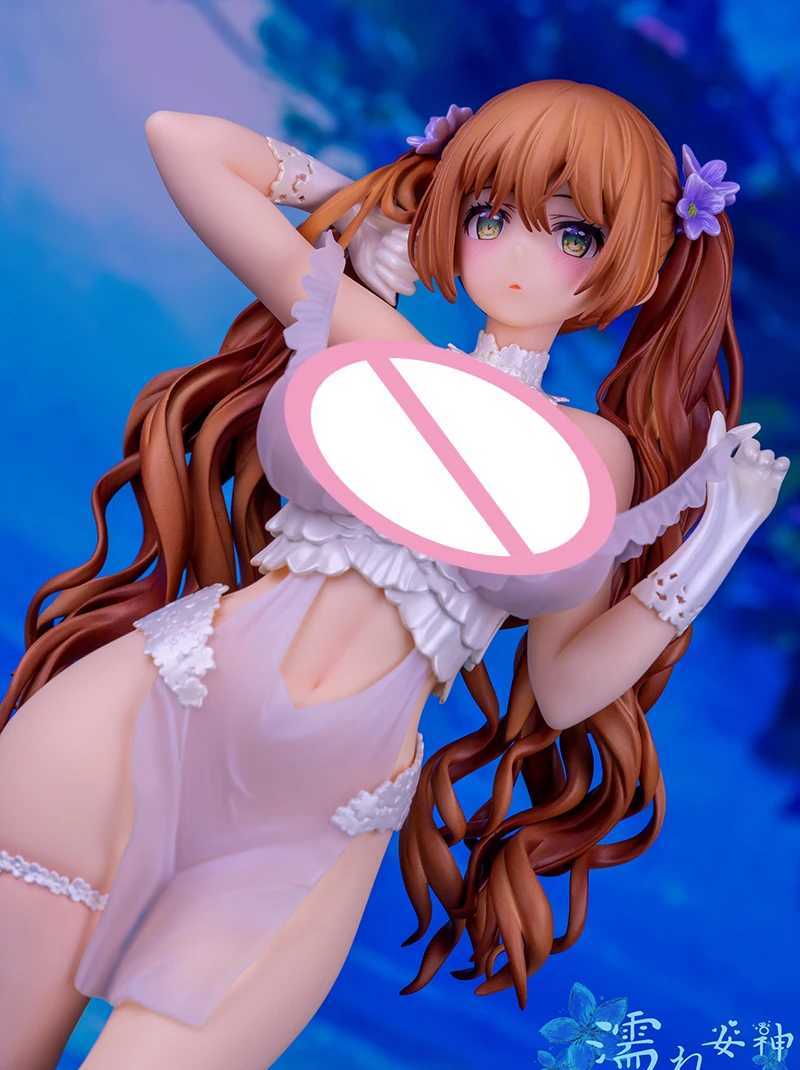 Action Toy Figures Skytube Japanese Anime Sexy Girl Illustration par Mataro Nure Megami 1/6 PVC Figure d'action Modèle de collection adulte Doll Toys Gift Y2404258ZIG