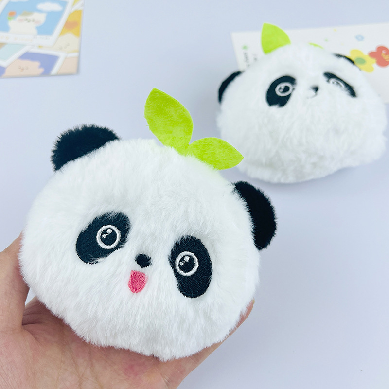 Симпатичная кукла Panda Plush Toy Toy Cartoon Make Mantage Bag Стученная сумка для студенческого кошелька куклы для брелок -мачины