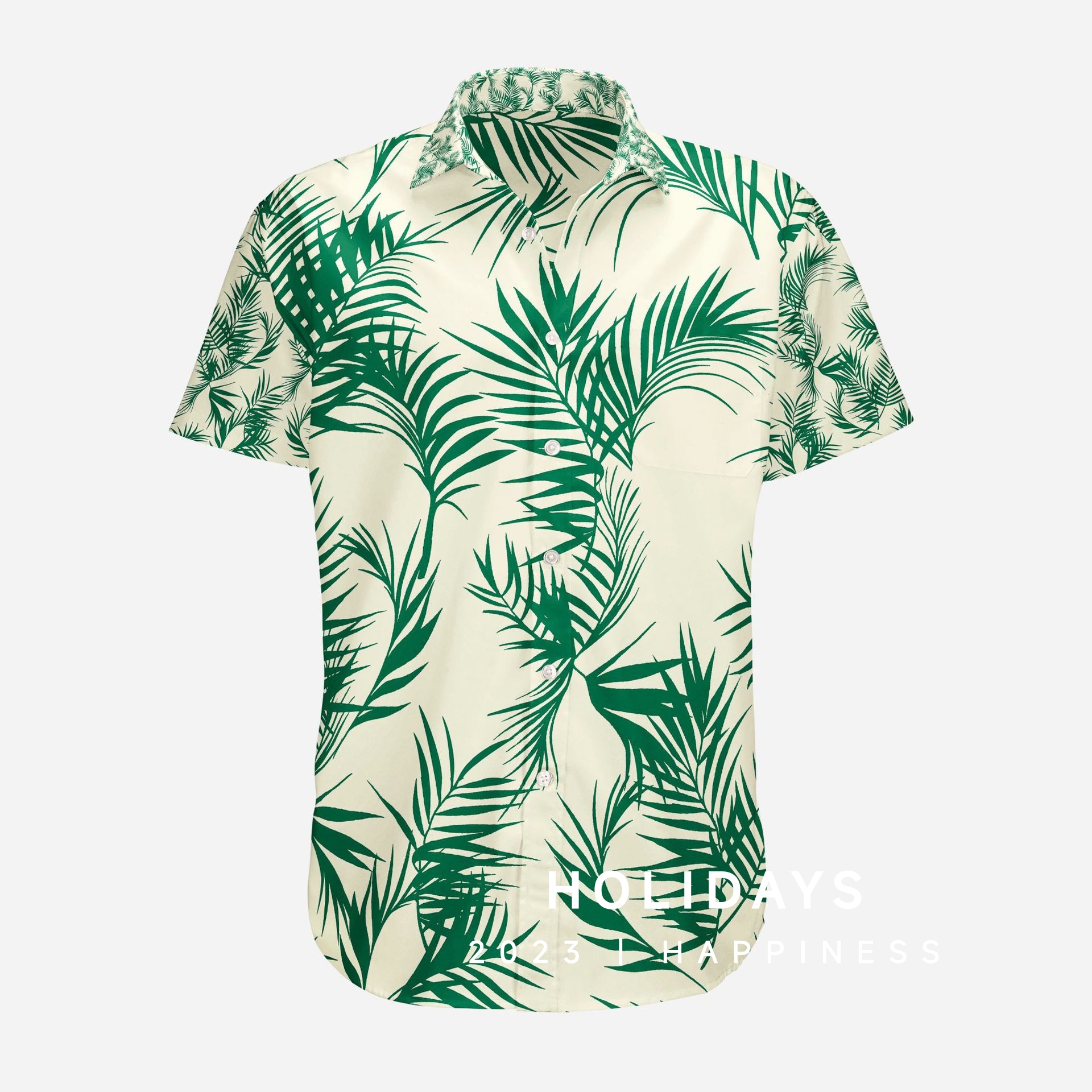 Summer Hawaiian Flower Casual Men Shirts Imprimés avec manches courtes pour les vêtements de mode coréens Vente surdimensionnée