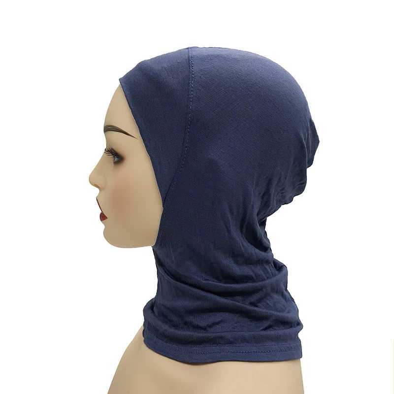 Hijabs Frauen Inner Hijab Muslim Ninja Cap Stretch Elastic Unnesrcarf Soft Islamic Inner Caps Kopfbedeckung Hijab Undercap für Frauen D240425