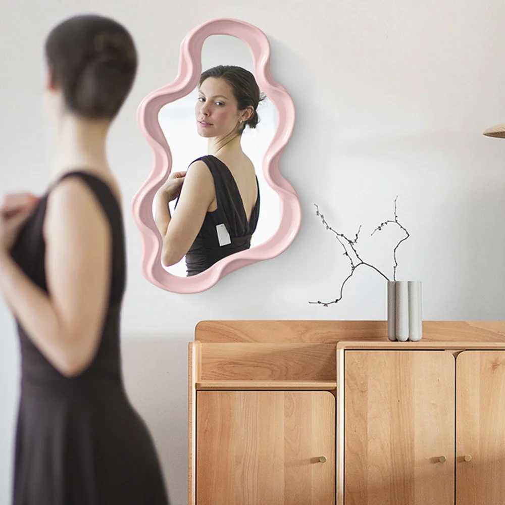 Mirrors Wall Mirror for Bedroom Bathroom Kawaii Makeup Mirror House Decoration Living Room Decoration Home Decor Wholesale