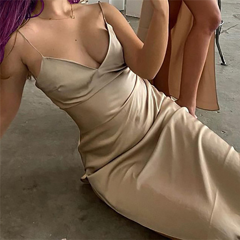 Лето -спинчатые сплит -платья Дизайнер скинни юбки повседневные женщины спагетти платья для бретельных платье