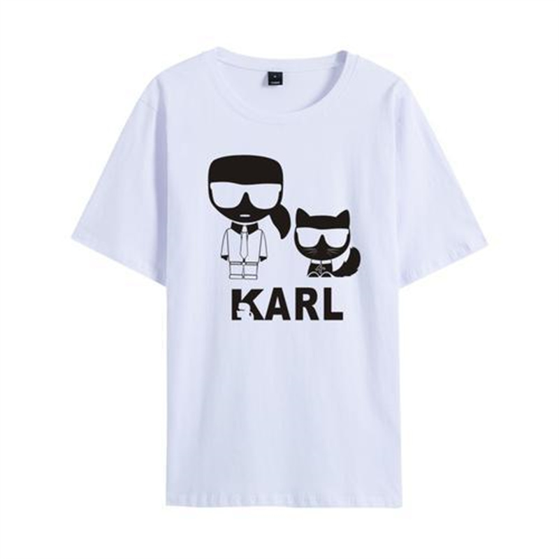 Karl Women T-shirt avec dessin animé T-shirt à manches courtes décontractées Tshirt Lagerfield Femmes