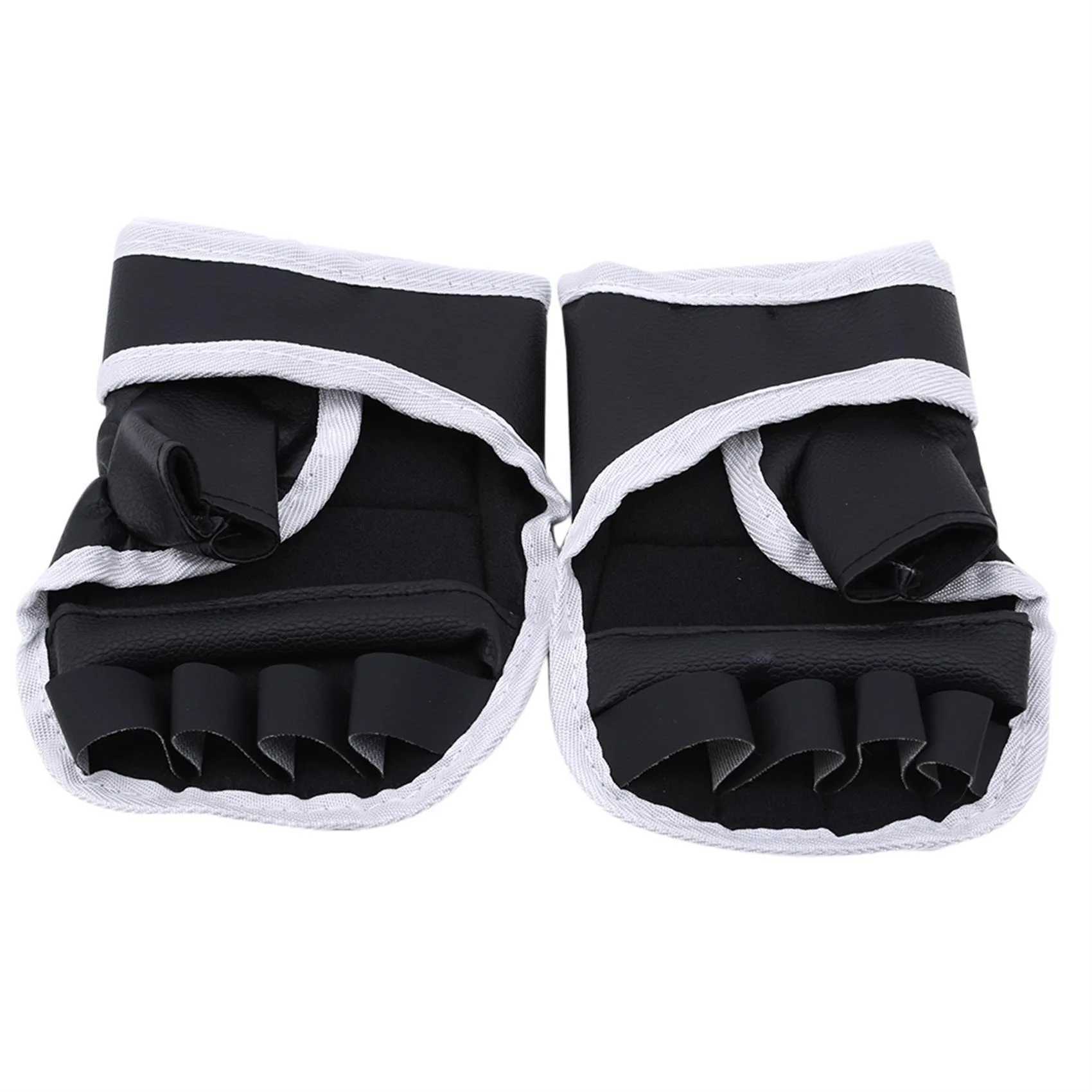 Équipement de protection e de gants de boxe demi-doigt PU Cuir Combat Taekwondo Karate Muay Thai Traine et Gants d'exercice 240424