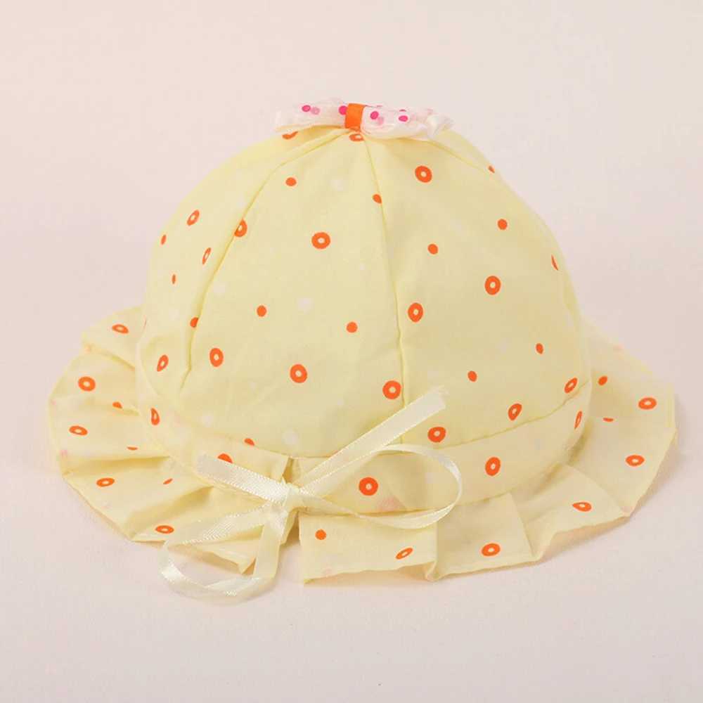 Caps Hats Junyeh Babys Spring Summer Sun Hat 0-8 maanden Leuke verstelbare babyvisser Caps emmer hoeden Pasgeboren hoofddecoratie D240425