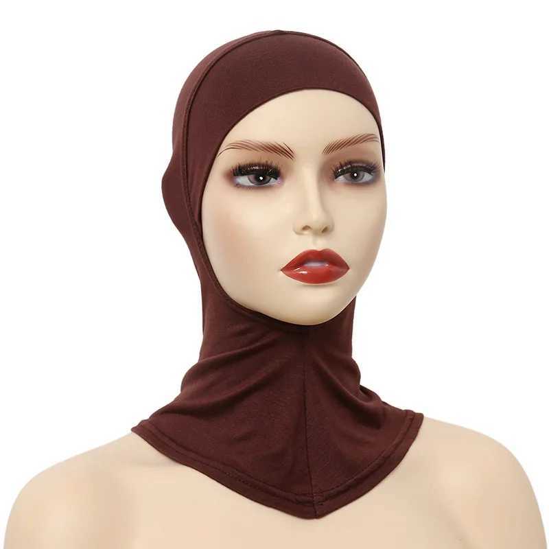 Hijabs Женщины мусульманские подчеркивающие головы обложки мусульманского головного платка Внутренние хиджабские кепки Исламский подчеркивание ниндзя шляпа шляпка шляпа шляпка капота D240425