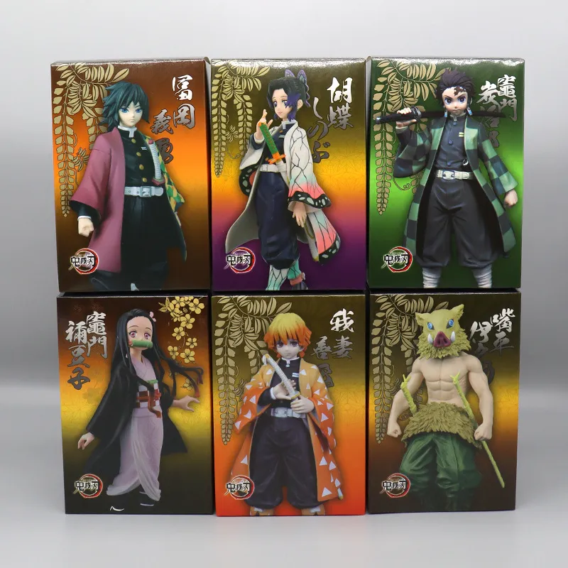 Figures toy manga Tanjiro Nezuko Agatsuma Zenitsu Inosuke Tomioka Yoshio