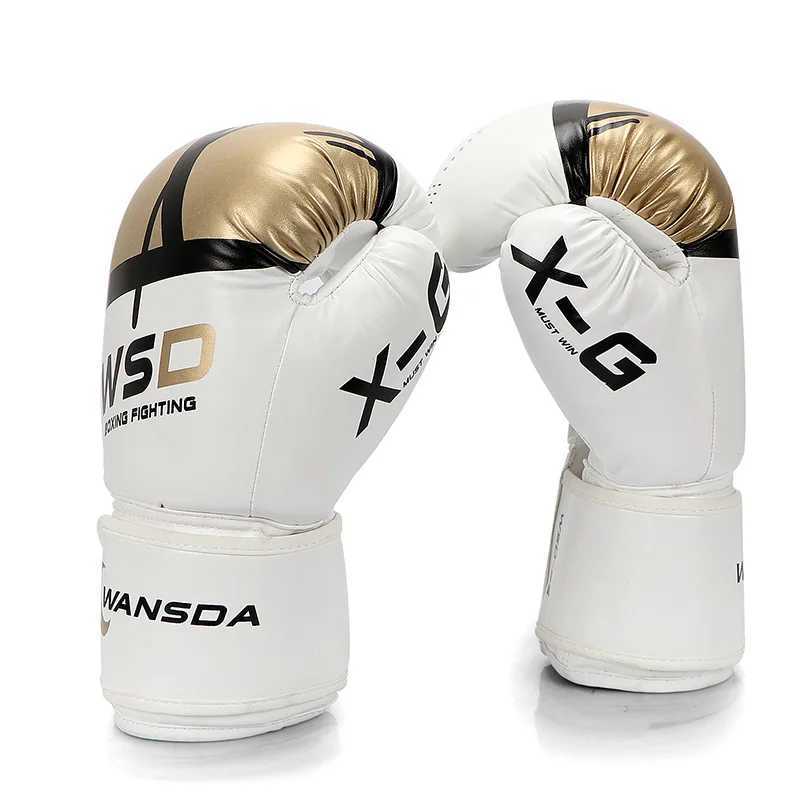 Gear de protection Femmes Pu Taekwondo Gants Karaté Muay Thai Free Fighting MMA Sanda Training Adult and Childrens Boxing Equipment 240424