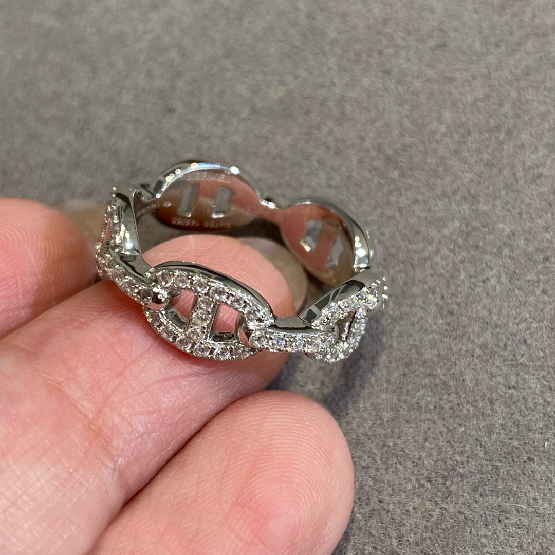 Domuz burun yüzüğü İki delikli yüzüğü yan elmas kalın 18k altın kaplı, şık ve çok yönlü solmak için zor
